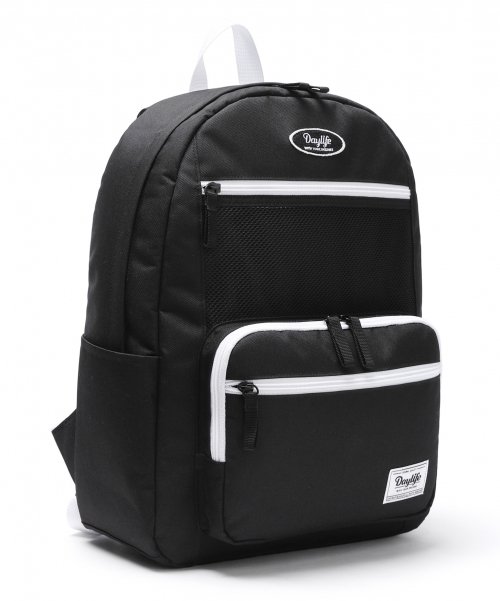 MUSINSA | DAYLIFE Layer backpack (black/white)