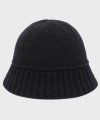 Wool Knit Bucket Hat_Black