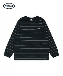 [Mmlg] FINE STRIPE LSV-T (NAVY)