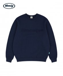 [Mmlg] EM EMBOSSED SWEAT (NAVY)