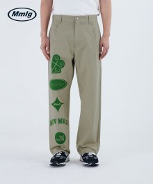 [Mmlg] SYMBOLS CHINO PANTS (BEIGE)