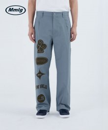 [Mmlg] SYMBOLS CHINO PANTS (SMOKE BLUE)