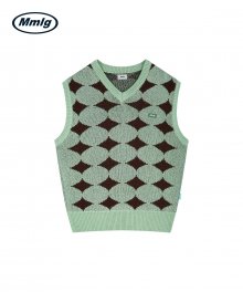 [Mmlg] UNION KNIT VEST (PURE MINT)