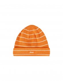 [Mmlg] FINE STRIPE KNITCAP (ORANGE)