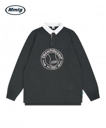 [Mmlg] NOYISIN RUGBY SHIRT (CHARCOAL BLACK)