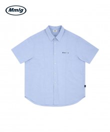 [Mmlg] PANELS OXFORD SHIRT (SKY BLUE)