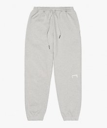 (HEAVY WEIGHT)SIGNATURE LOGO LOOSE JOGGER PANTS - GREY