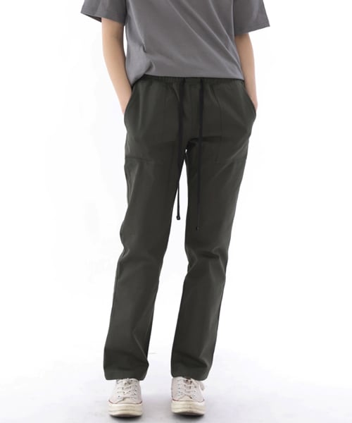 세인트크루(saintcrew) 나이스백 스트레이트 퍼티그팬츠 NSB-320 카키