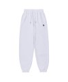 Signature jogger pants - WHITE