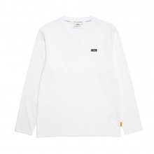 내셔널지오그래픽 N221UTS910 네오디 스몰 로고 베이직 긴팔 티셔츠 WHITE