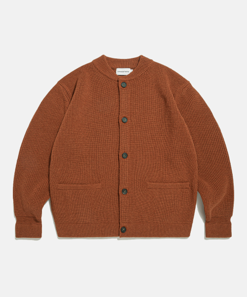 에스피오나지 Miller Heavyweight Cardigan Burnt Orange