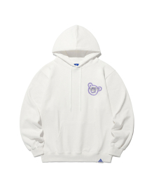 BEAR&SMILEY HOODIE_WHITE(IK2DSMM401A)