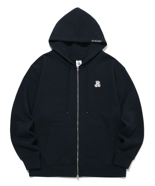 THUNDER BEAR WAPPEN HOOD ZIP UP_NAVY(IK2CSMM482A)