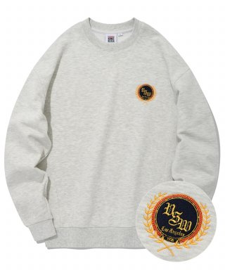 비전스트릿웨어(VISION STREETWEAR) VSW Emblem Crewneck Oatmeal 상품 이미지