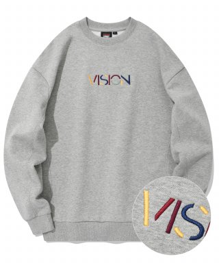 비전스트릿웨어(VISION STREETWEAR) VSW Splash Crewneck Gray 상품 이미지