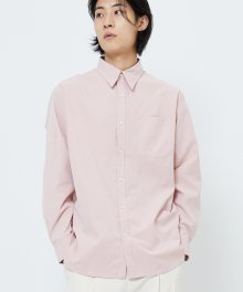 릴랙스핏 링클프리 셔츠 - 페일 핑크