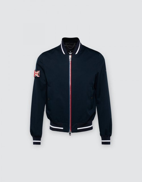 Бомбер из органического хлопка Bond (NAVY/PLAG/WHITE)