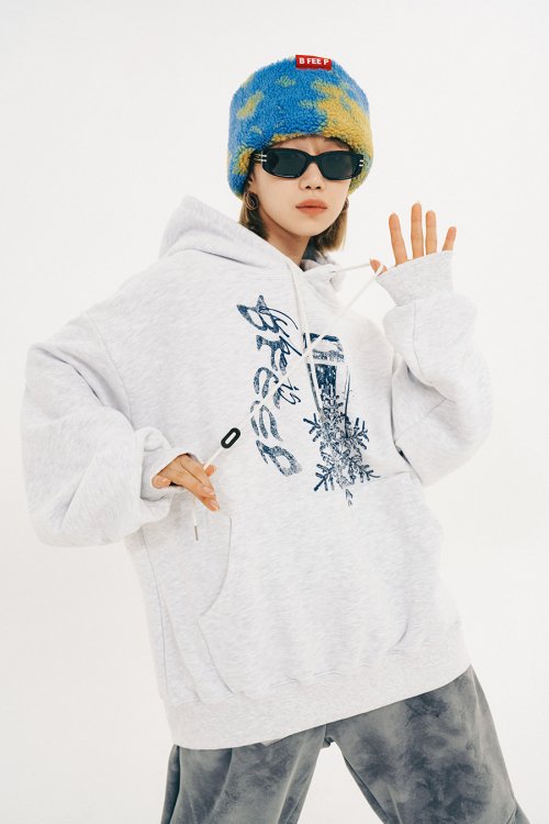 Худи frozen hoodie (unisex) на флисе _ Oatmeal