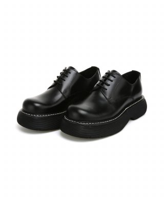 MUSINSA | MUSINSA STANDARD PLAIN DERBY SHOES [BLACK]