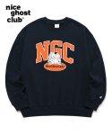 나이스고스트클럽(NICE GHOST CLUB) 버니베어 컬리지 로고 스웻셔츠_네이비(NG2CSUM445A)