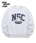 나이스고스트클럽(NICE GHOST CLUB) 버니베어 컬리지 로고 스웻셔츠_라이트그레이(NG2CSUM445A)