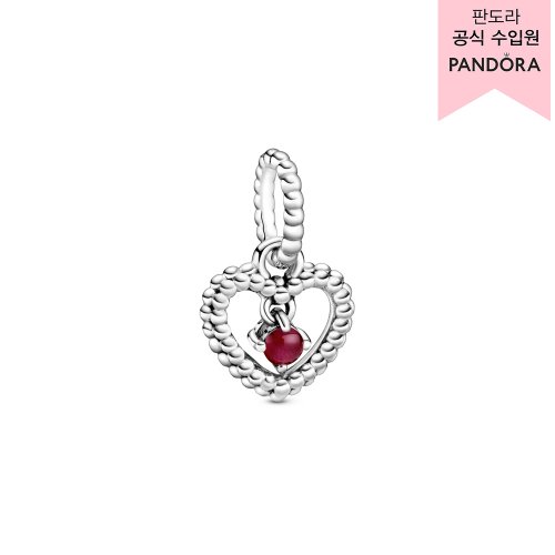 판도라() 제뉴어리 다크 레드 비드 하트 댕글 참 _798854C08 상품 이미지
