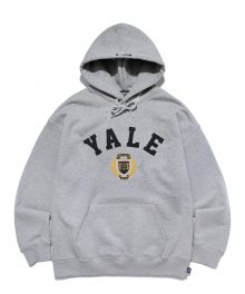 FELT EMBLEM LOGO HOODIE GRAY