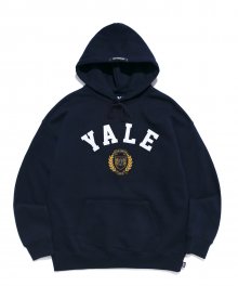 FELT EMBLEM LOGO HOODIE NAVY