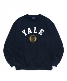 FELT EMBLEM LOGO CREWNECK NAVY