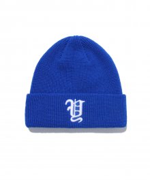 PREPPY Y LOGO BEENIE BLUE