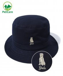 EMBROIDERY HERITAGE HANDSOME DAN BUCKET HAT NAVY