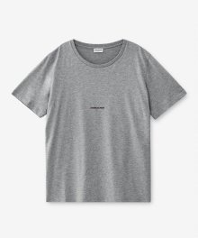 남성 스퀘어 반소매 티셔츠 - 그레이 / 464572YB2DQ1403