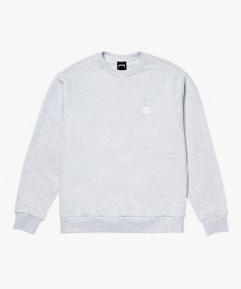 SIGNATURE BASIC SWEAT-MELANGE GREY