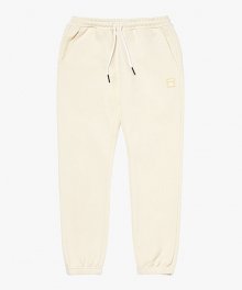 SIGNATURE BASIC REGULAR JOGGER PANTS-CREAM