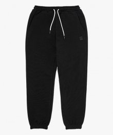 SIGNATURE BASIC LOOSE JOGGER PANTS-BLACK