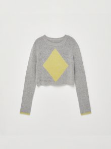 DIA LOOSE CROP KNIT IN GREY