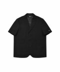 Short Sleeves Blazer [Black]