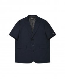 Short Sleeves Blazer [Navy]