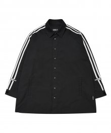 2-Stripes Oversized Reglan Shirt [Black]