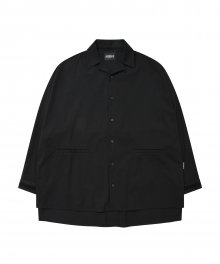Batwing Oversized Shirt [Black]