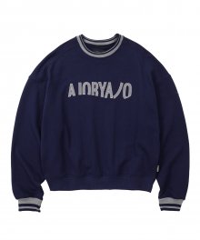 Logo Oversized Sweatshirt [Navy]