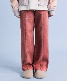 CRANBERRY INCISION DYING WIDE PANTS