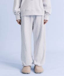 SHORE WIDE SWEAT PANTS HEATHER