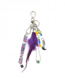 Feather Key Ring [Purple]