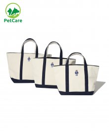 EMBROIDERY HANDSOME DAN CANVAS TOTE BAG NAVY