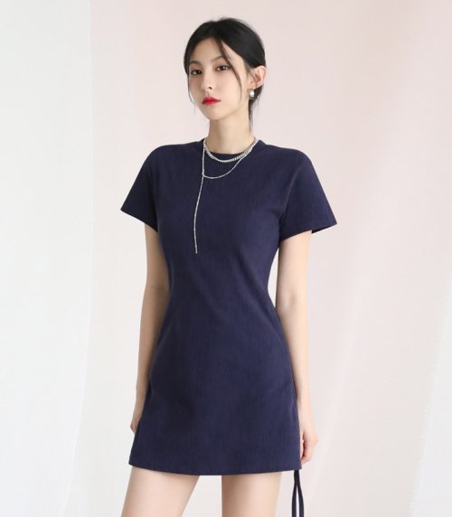 [AVANDRESS] 人気★Rancy Rain Mini Dress★ミンニ ワンピース 어반드레스(AVANDRESS) Rancy Rain Mini Dress NAVY - 사이즈