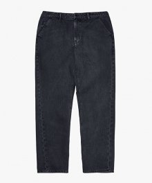 GARMENT DYED TWILL PANTS-CHARCOAL