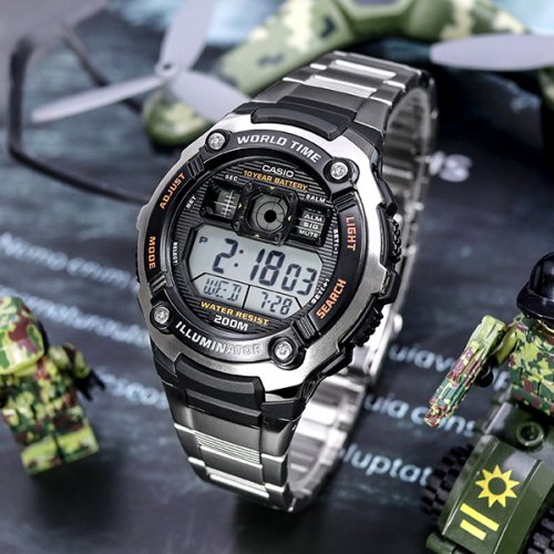 카시오(CASIO) 남성 디지털 메탈 군인 시계 AE-2000WD-1A - 50,000 | 무신사 스토어
