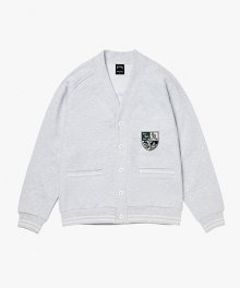 FC VARSITY CARDIGAN-MELANGE GREY