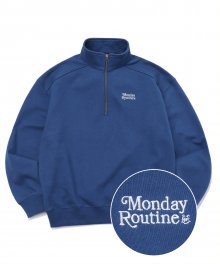 MONDAY ROUTINE HALF ZIP UP NAVY